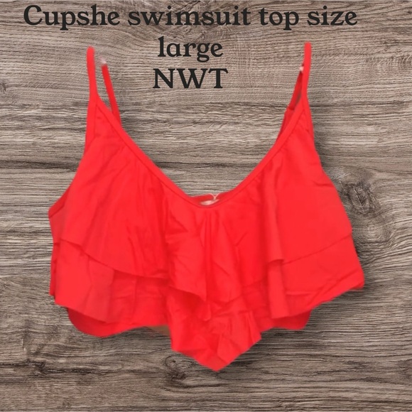 Cupshe Other - Cupshe Red Swimsuit Top
